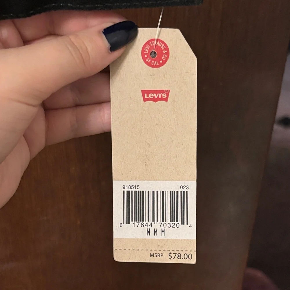 Levi's Kids Black Denim Trucker Jacket with Patch Accents